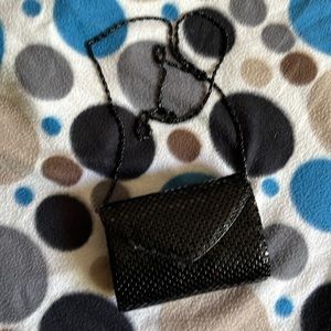 Fancy EUC Sequined Black Crossbody Purse